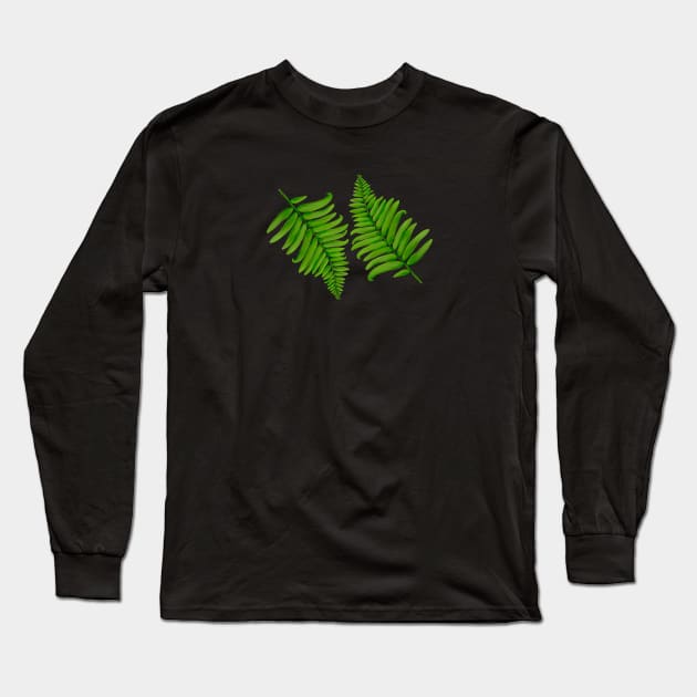 Fern Graphic Long Sleeve T-Shirt by Kraina